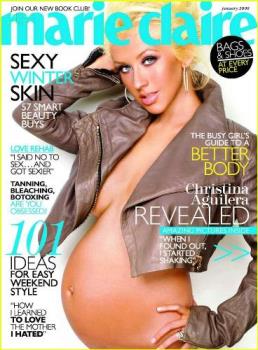 Xtina Pregnant - at marie claire