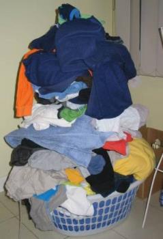 Laundry pile - Pile of laundry overflowing like mine