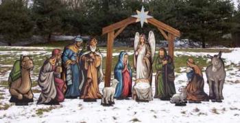 Nativity  - The first live nativity sets were said to be created by St. Francis of Assisi in the 12th century, 