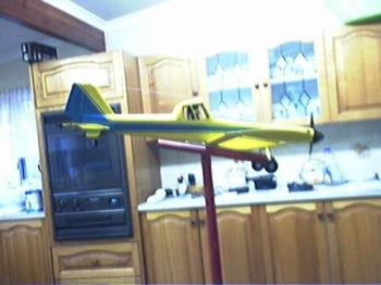 r/c AT-802  - this is a pic of my hand built (no plans) air tractor -802(AT-802 FIRE FIGHTER/CROP DUSTER.
The AT-802 is the worlds largest single aircraft.
My model is almost finnished just requiring windowsand .40 engine.
This was built from a pic in mag. 