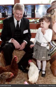 The new Claire - A picture of the new Claire with her father Dave Foley.