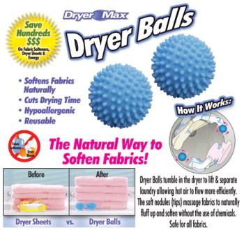 Dryer Balls - As seen on tv product.