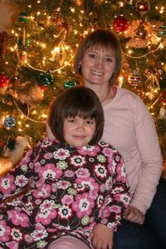 Christmas Card Pose - This was one of my first attempts to try to capture the warmpth of the christmas tree with the clearity of the people.