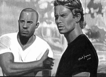 Drawing of Vin Diesel and Paul Walker  - Drawing of Vin Diesel and Paul Walker (The Fast & Furious)
