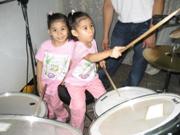 Drummers - My twin granddaughters.