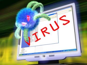 Computer Virus - This is an image demonstration of getting a virus on your computer.