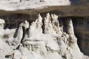 sand castles, sandcastles, children, beach fun - Similar to our sand castles, like it&#039;s slowly being eroded by the beach!