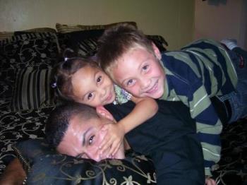 My nephew and niece - This is a picture I have taken which shows my niece, nephew and my brother in law.