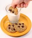 I Am Not A Dunker! - Dunking cookie in milk causes cookie to get mushy and milk to get goopy crumbs in the bottom.