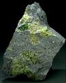 Raw Peridot Rock - An earthy, raw Peridot Rock, so much different in colour to the polished gemstone.