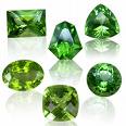 Polished Peridot Stones - And here, in contrast, some polished Peridot Stones.