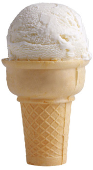 Ice Cream Cone - Icecream cone vanilla