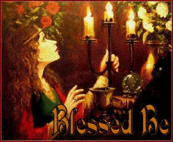 Blessed Be - Woman with Candles, Blessed Be