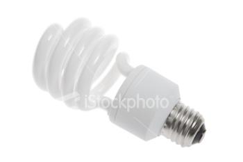 Florescent Light Bulb - Light bulb of the compact florescent variety