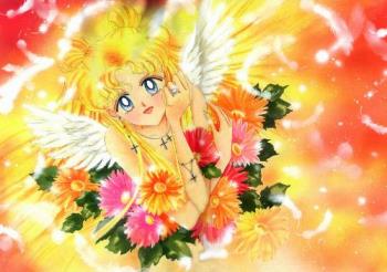 Sailormoon - Sailormoon with flowers Sailormoon - Sailormoon with flowers