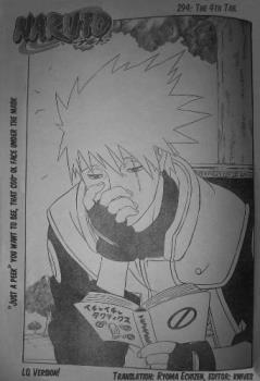 Kakashi manga cover - Just a peek!