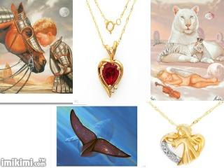 Stuff I got - These are the necklaces and paintings I got. I love them all.
All 3 paintings are great quality, paint on canvas.
And the necklaces are real gold with real gems. Stuff I got - These are the necklaces and paintings I got. I love them all.
All 3 paintings are great quality, paint on canvas.
And the necklaces are real gold with real gems.