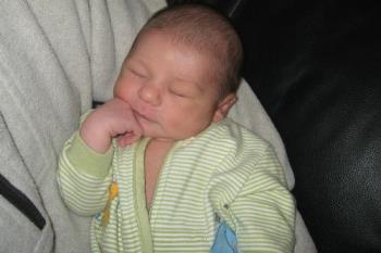 My baby boy Matteo - My baby, sleeping in his daddy's arms