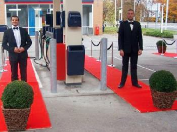 gas station - red carpet gas station