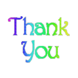 Thank You for Your Response - Thank You in Blinky Letters