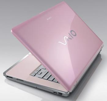 luxury pink - my computer- sony vaio vgn-cr23g/p
