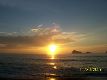 Sunset at the beach - This photo was taken at a beach in Pundakit, San Antonio Zambales here in the Philippines.