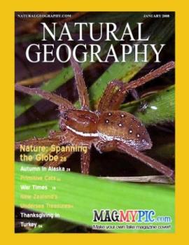 natural geography - pond spider makes a good mag cover, no? natural geography - pond spider makes a good mag cover, no?