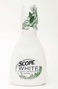 Scope White - Whitening motuh wash. Works very well. You can buy this at any drug store. Scope White - Whitening motuh wash. Works very well. You can buy this at any drug store.