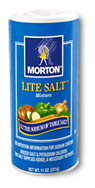 Mortons Lite Salt - This is what I use and it tastes just like regular salt.