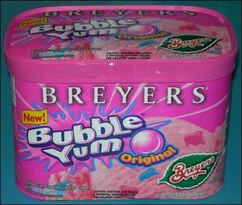 Bubble Gum Ice Cream - Oh the best bubble gum ice cream!