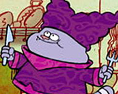 chowder -
Chowder - Chowder is a small and eccentric child who is serving as a chef's apprentice under Mung Daal. Chowder lives with Mung Daal and Mung's wife, Truffles, in a room at the top of the catering business. Chowder wants to become a great chef, but he is very impulsive, and often gives in to his urges. He is always hungry and eats anything, even a customer's order. Chowder can regurgitate objects, and thus can be used as a sort of storage container. According to C.H. Greenblatt, the creator of the show, Chowder is a composite of a cat, a bear and a rabbit chowder -
Chowder - Chowder is a small and eccentric child who is serving as a chef's apprentice under Mung Daal. Chowder lives with Mung Daal and Mung's wife, Truffles, in a room at the top of the catering business. Chowder wants to become a great chef, but he is very impulsive, and often gives in to his urges. He is always hungry and eats anything, even a customer's order. Chowder can regurgitate objects, and thus can be used as a sort of storage container. According to C.H. Greenblatt, the creator of the show, Chowder is a composite of a cat, a bear and a rabbit