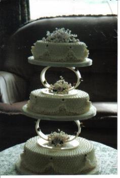 Wedding Cake - A wedding cake I made for my brother-in-law and daughter-in-law.