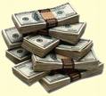 money - picture of bundles of money