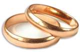 Marriage bands - Most couples have them in either white or yellow gold