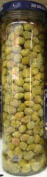 Capers pickled in a jar - This is a photo of a jar of pickled capers. Capers pickled in a jar - This is a photo of a jar of pickled capers.