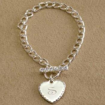 Bracelet - bracelet with gold heart Bracelet - bracelet with gold heart