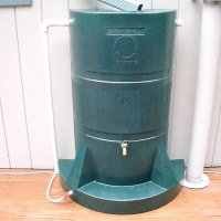 rainwater barrel - a rainwater barrel