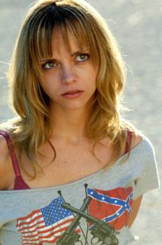 Chistina Ricci - This is a picture of Christina Ricci in the movie Black Snake Moan. I really like the way she has her haircut in this movie.