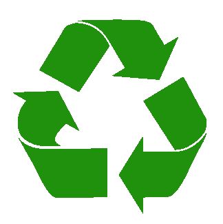 Go Green - The universal symbol for recycling!