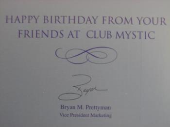 Birthday Card - From Mystic Lake Casino