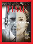 magazine - obama and clinton face off