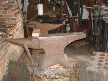 Michelham Priory - Anvils in the Forge - Anvils in the forge at Michelham Priory, beside the Kiln. Michelham Priory - Anvils in the Forge - Anvils in the forge at Michelham Priory, beside the Kiln.