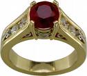 wedding ring with ruby input - this is a wedding ring with ruby placed inside
