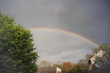 Under the Rainbow - view off my porch.. Gods i love this place