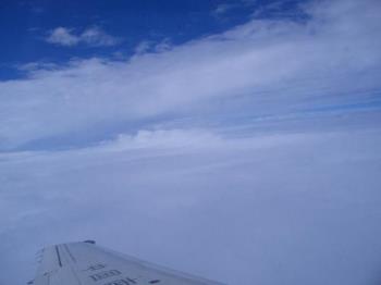 this is the photo i took on the plane - i love the sky high above the earth, so beautiful