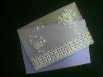 Wedding Invitation Card - Parchment Wedding Invitation Card I made for my friend.