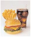 Fast food! - A picture of a typical burger order