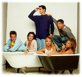 friends - Joey, Ross, Chandler, Monica, Phoebee and Rachel