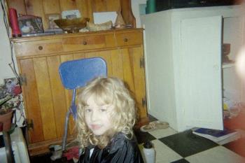 My neice -  My neice here I took a picture of her while she was here at my house.