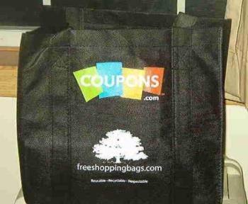 Reusable shopping bags - About the same size as a plastic shopping bag but made of fabric with a sturdy removable bottom panel. 